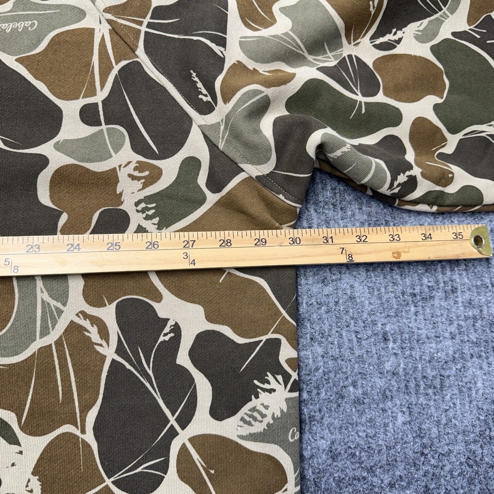 Cabela's Sweatshirt Mens 3XL Multicolor Camo Fleece Crewneck Pullover Hunting - Picture 8 of 10